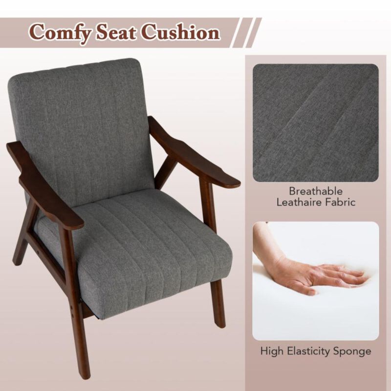 Hivvago Modern Accent Chair Leisure Armchair with Felt Pads for Living Room