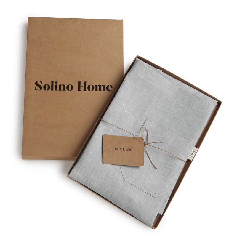 Solino Home 100% Pure Linen Apron - Kitchen Linen image number 4