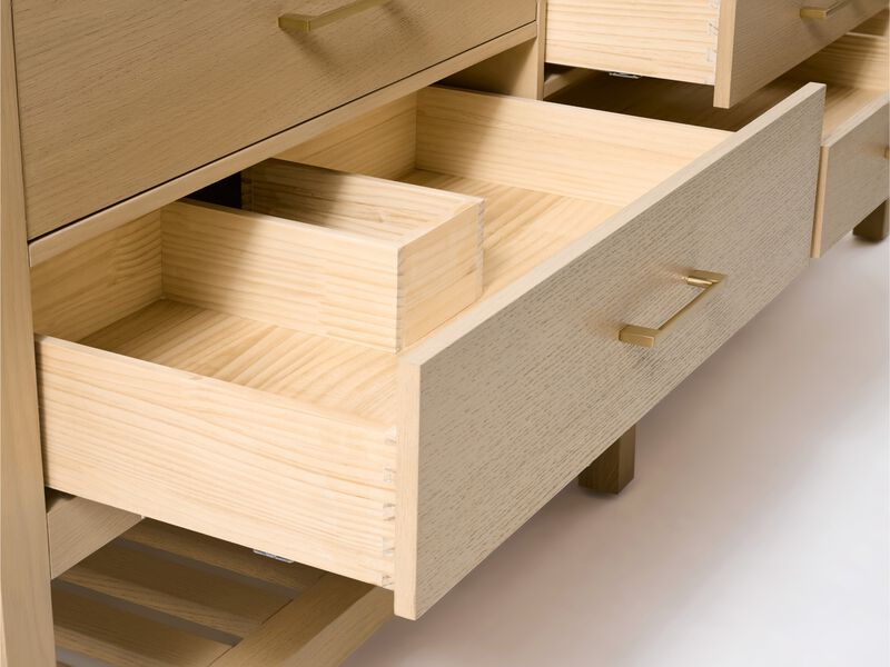 Elizabeth 84 in. Bath Vanity Set in Oak Finish with White Quartz Vanity Top and White Undermount Basin