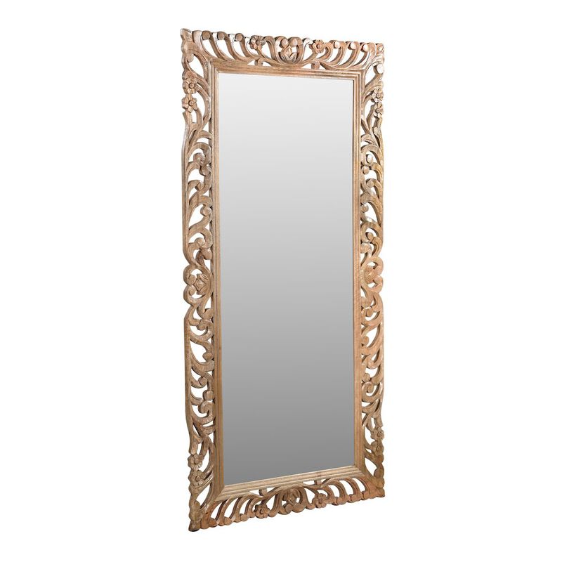 Alex Hamilton Margo Mirror Finished Handcarved Solid Wood