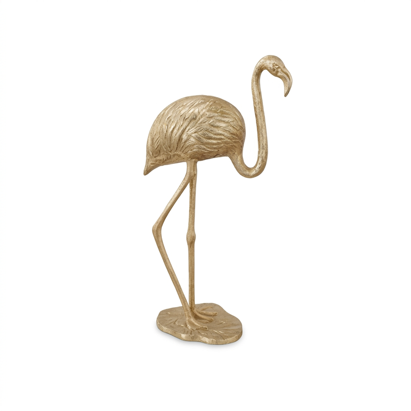 Aluminum Flamingo in Gold image number 1