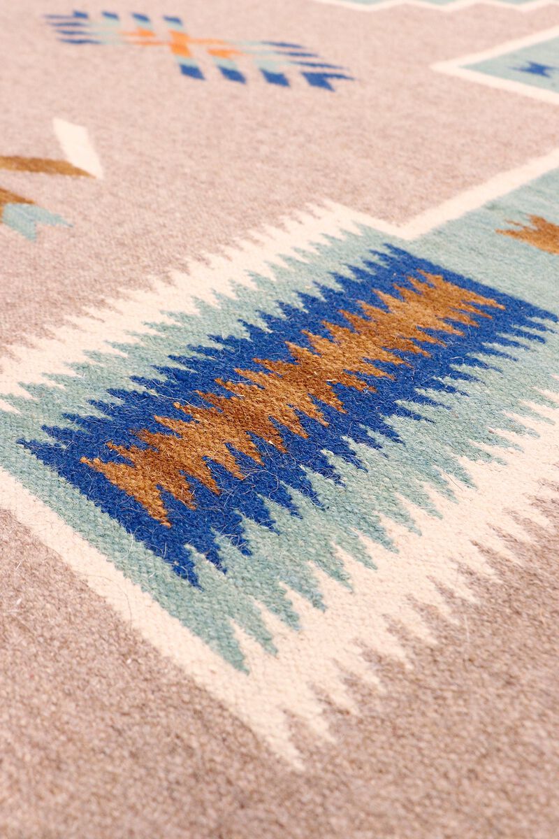 Pasargad Home Tuscany Reversible Wool Mocha Area Rug- 6' 0'' X 9' 0'' image number 2