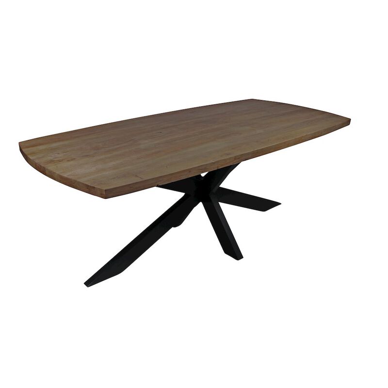 Alex Hamilton Felix Dining Table with Iron Legs
