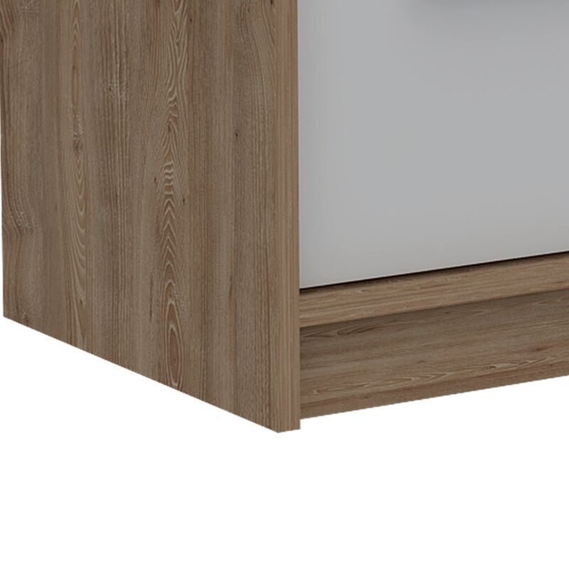 Nightstand Cervants, Bedroom, White / Pine