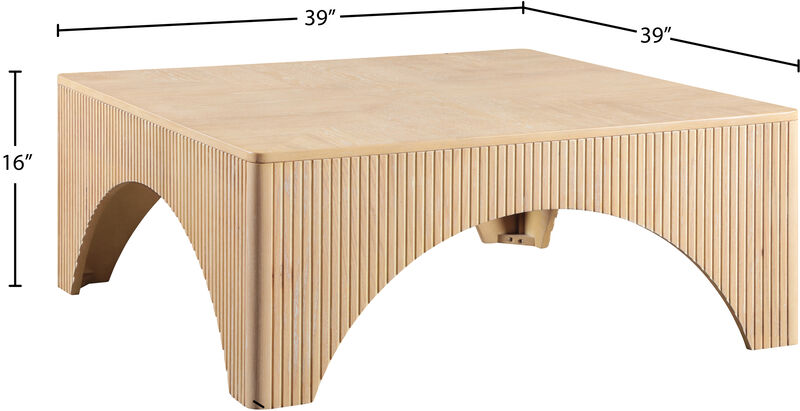 Meridian Furniture Eloise Natural Oak Veneer Coffee Table
