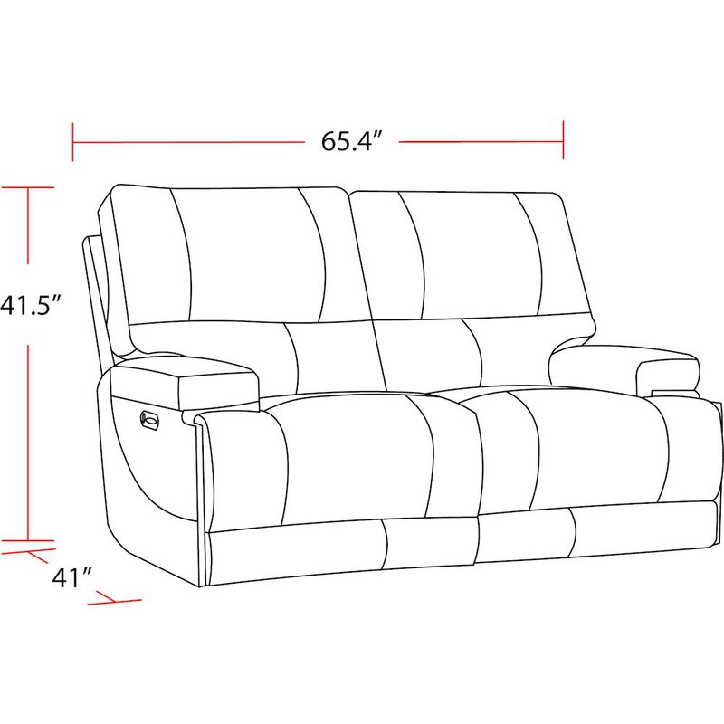 Parker Living Powered By Freemotion Cordless Power Reclining Loveseat