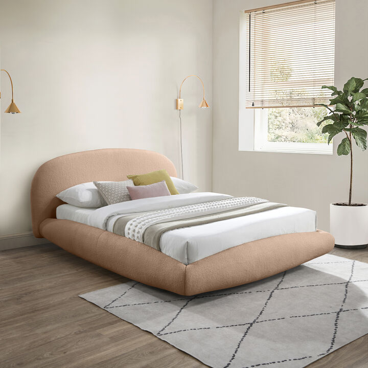 Meridian Furniture Genesis Beige Teddy Fabric King Bed