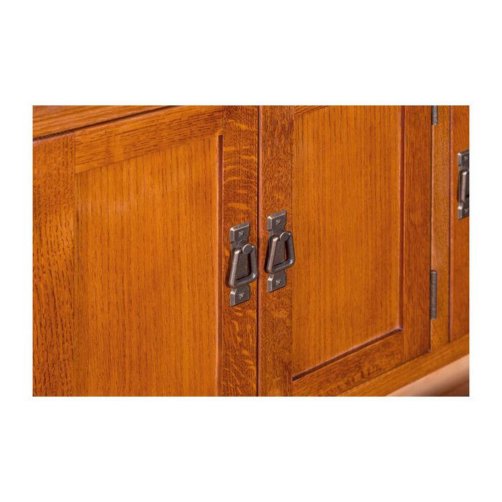 Crafters and Weavers Mission Quarter Sawn Oak 72 Tv Stand - Michael's Cherry