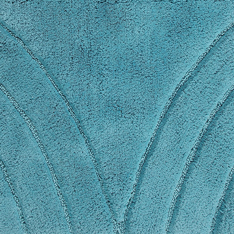Knightsbridge Diamond 220 GSF Non Skid Back Bath Rug 21" x 34" - Aqua