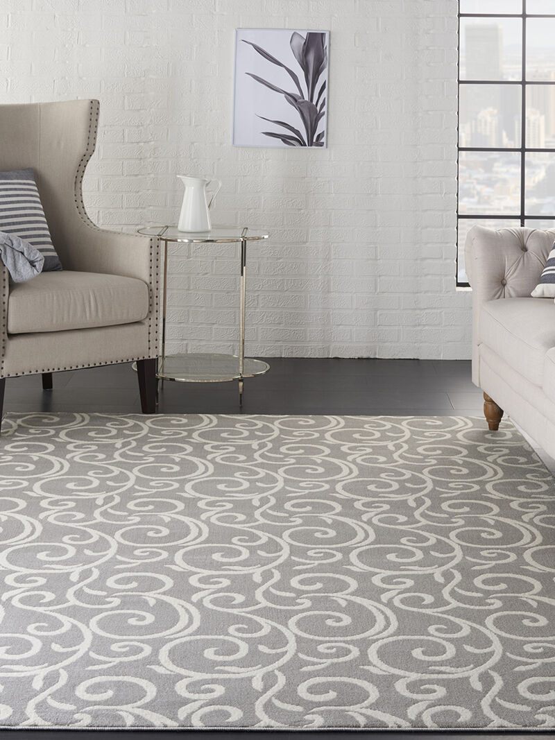 Grafix GRF19 Gray 5'3" x 7'3" Rug