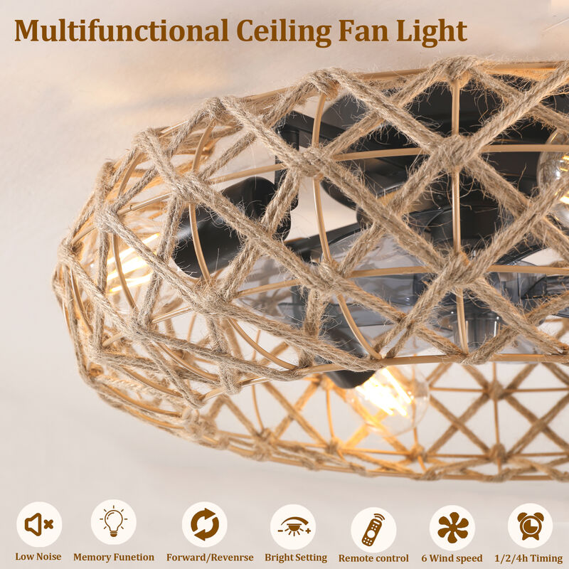 ELEMENT ACE Ceiling Mounted Dimmable Fan Light Strip with Reversible DC Motor, 7 Blades, 4 Bulb Capacity, Remote & App Control, Adjustable Color Temperature & 6 Speed Settings image number 8