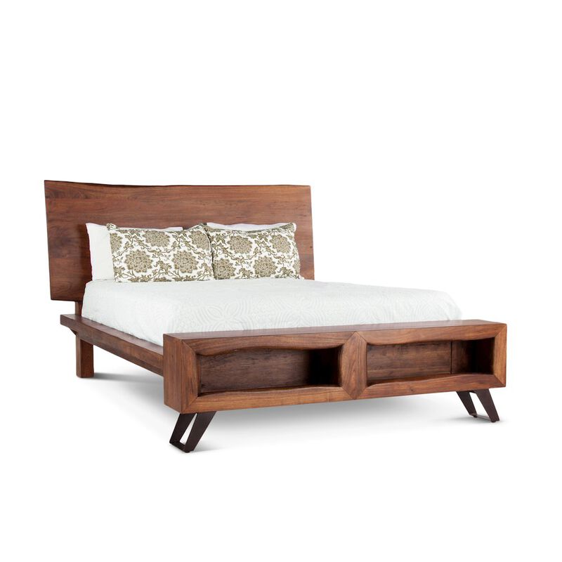 World Interiors Nottingham-King Bed Mid-Century Brown th image number 4