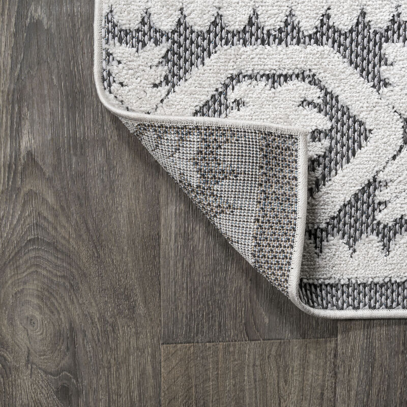 Citta High-Low Pile Mediterranean Tile Area Rug