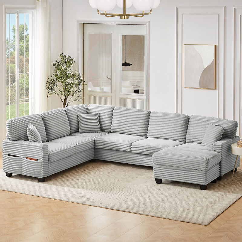 Merax Sectional Sofa U-shaped Sectional