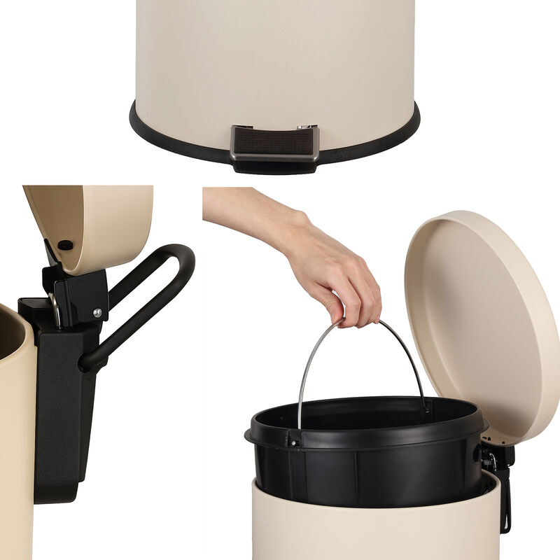 Oscar 8-Gallon Step-Open Trash Can with FREE Mini Trash Can
