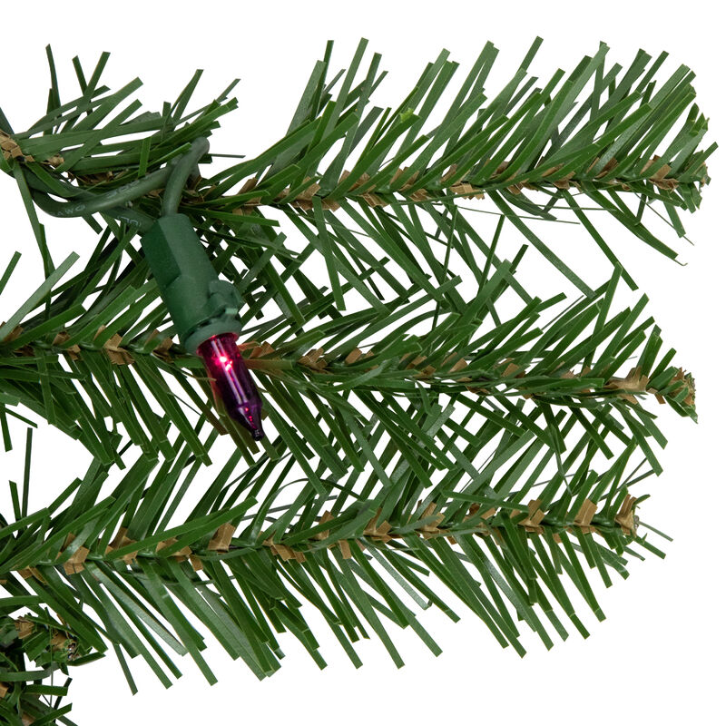 9' x 10 Pre-Lit Rockwood Pine Artificial Christmas Garland  Multi Lights
