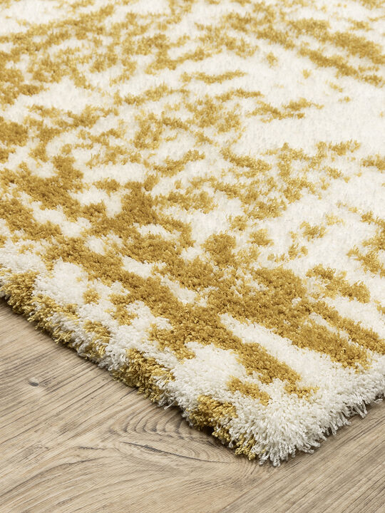 Galileo 2'3" x 7'6" Gold Rug