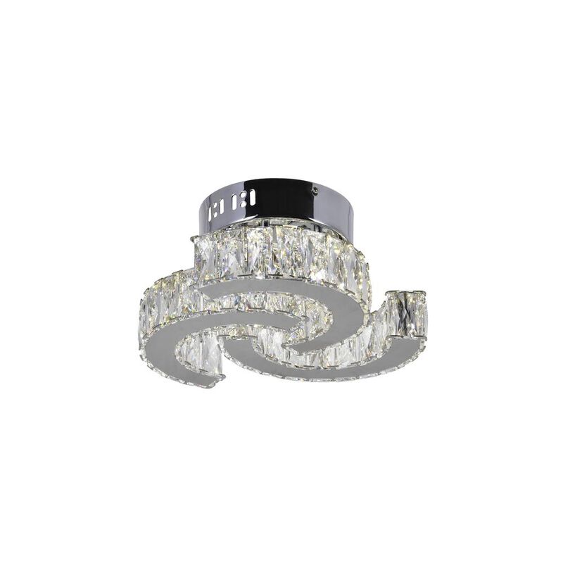 CWI Lighting Vienna LED Flush Mount With Chrome Finish