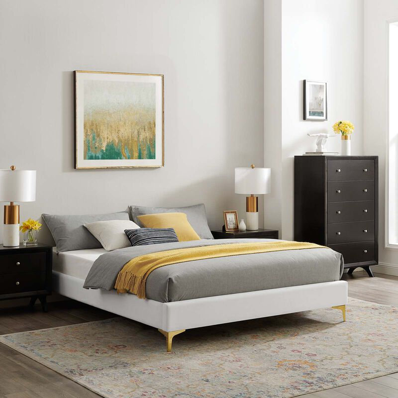 Modway - Sutton Twin Performance Velvet Bed Frame image number 1