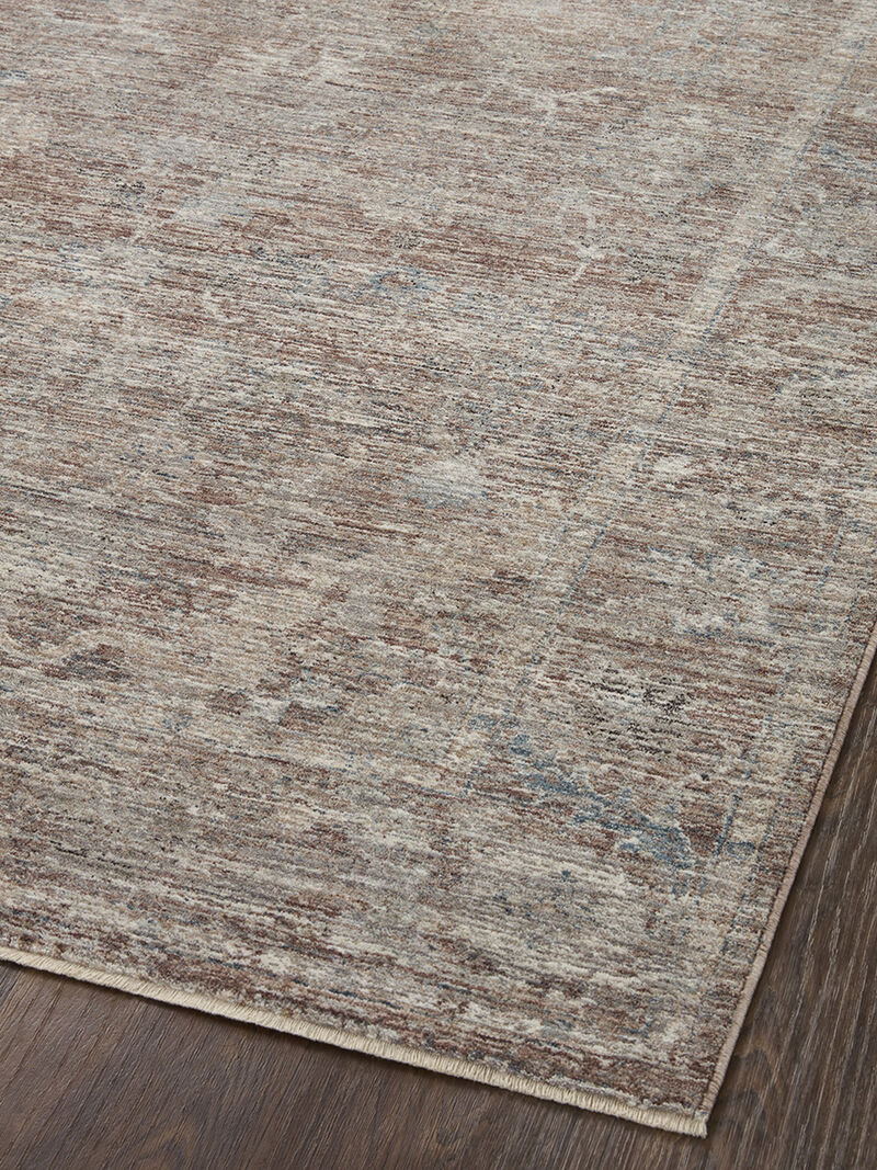 Millie MIE04 Brick/Fog 18" x 18" Sample Rug