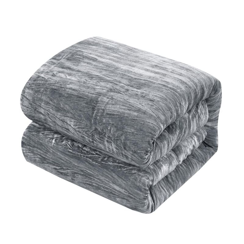 Chic Home Westmont 8 Piece Comforter Set Crinkle Crushed Velvet Bed in a Bag Bedding - Sheet Set Decorative Pillow Shams Included
