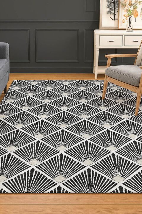 The Reserve TR9 Black 9' x 12' Rug
