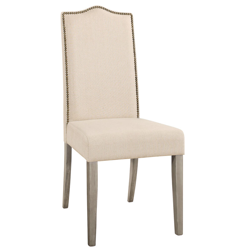 Linen Upholstered Parsons Side Chair for Dining