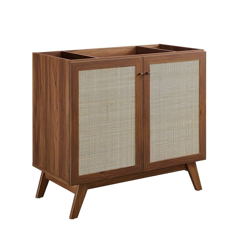 Modway Soma Bathroom Vanity, 36 Inch Single, Walnut Black image number 5