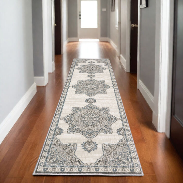 HomeRoots Medallion Area Rug