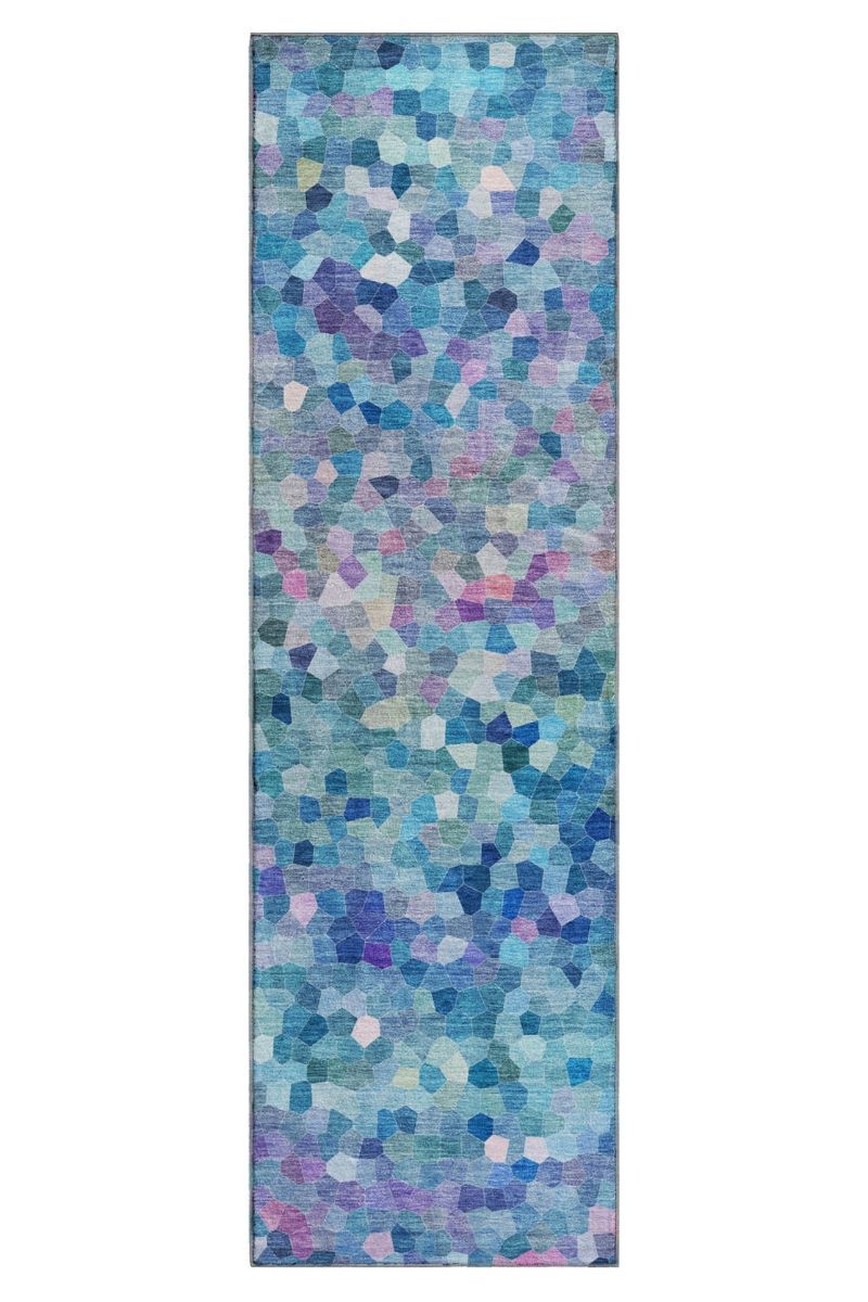 Kaleidoscope KL1 Turquoise 9' x 12' Rug image number 10