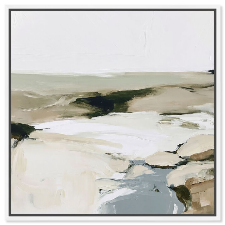 Serene Stratum III Abstract Canvas Print by Art Remedy