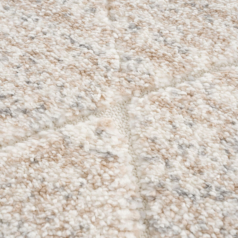 84x63 inch Talas Trellis Area Rug in Cream