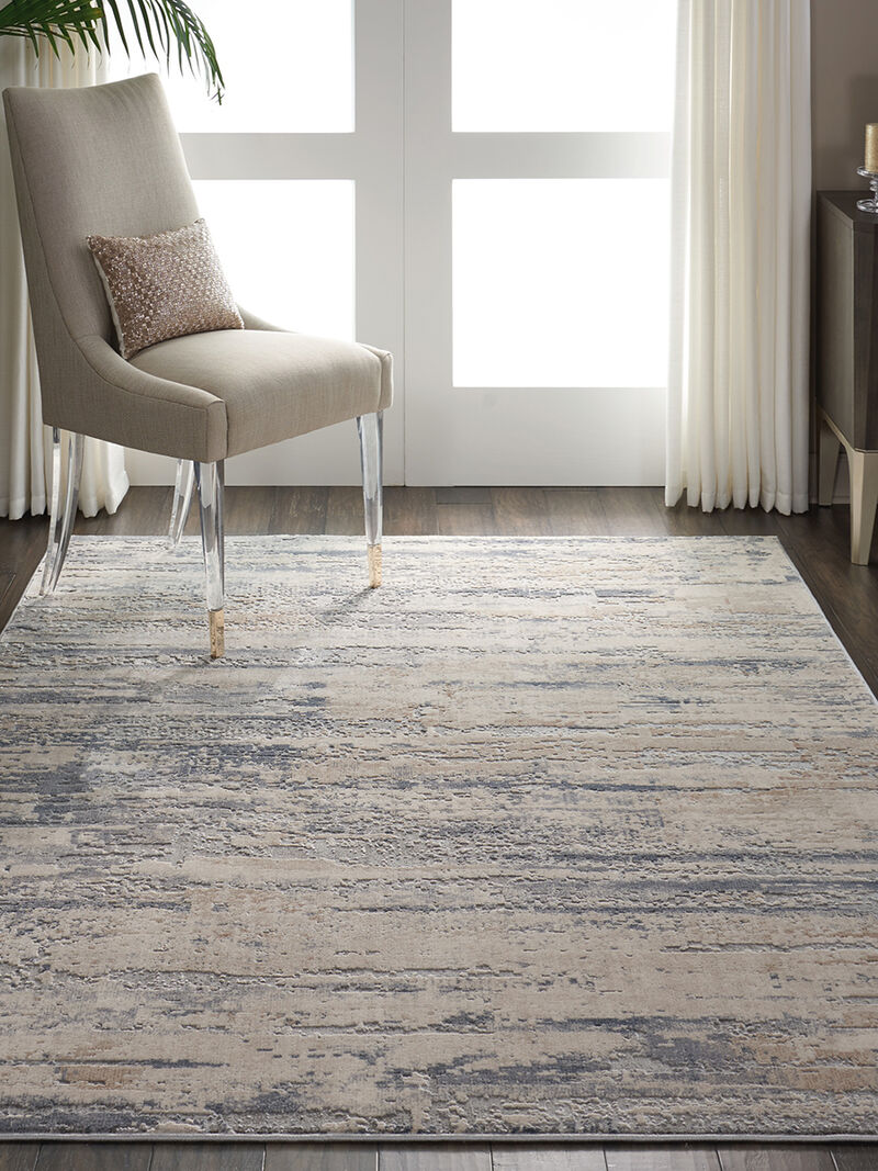 Rustic Textures RUS04 Beige/Gray 3'11" x 5'11" Rug