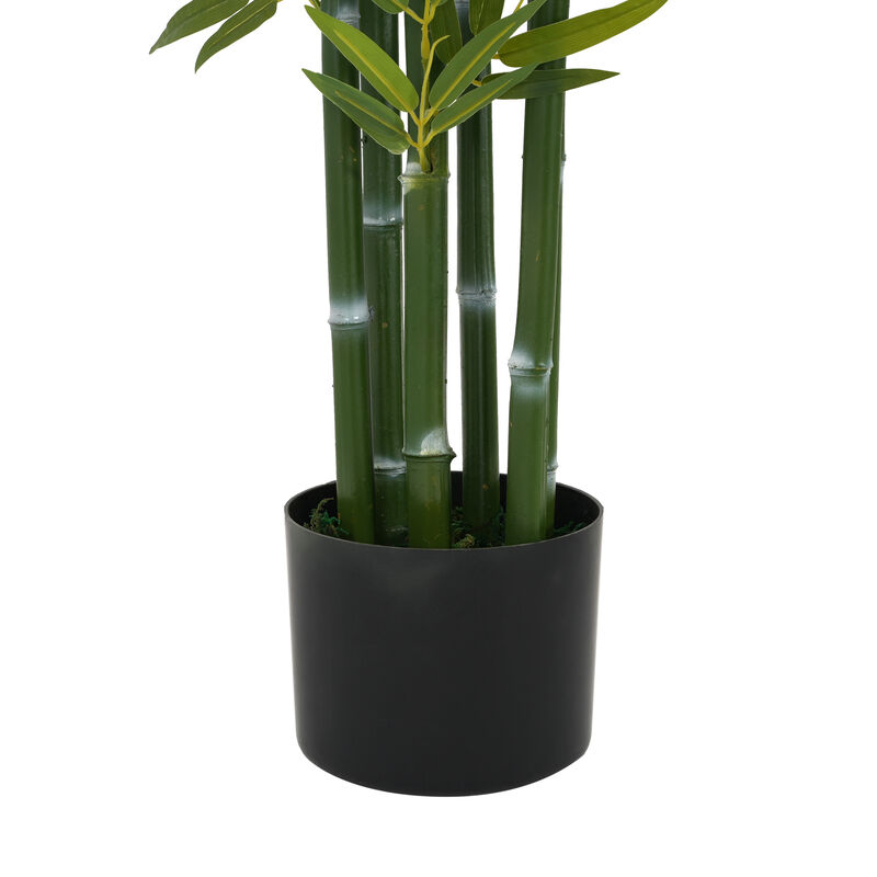 Christopher Knight Home Ivana 72"H Pre-Potted Faux Bamboo Artificial Tree with Black Plastic Pot (Set of 2) image number 5