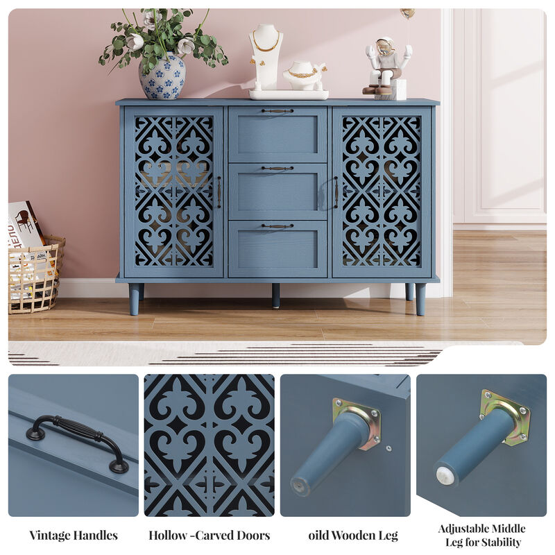 Vofrid carved  Door Cabinet image number 2