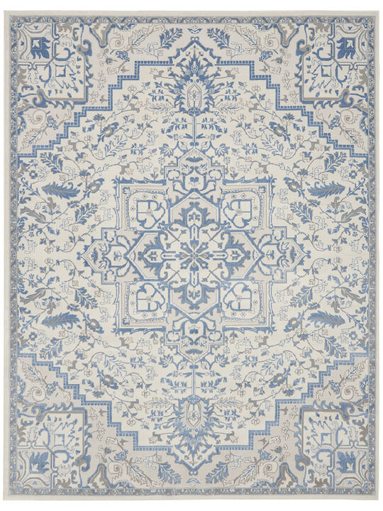 Elation ETN10 Ivory/Blue 7'10" x 9'10" Rug