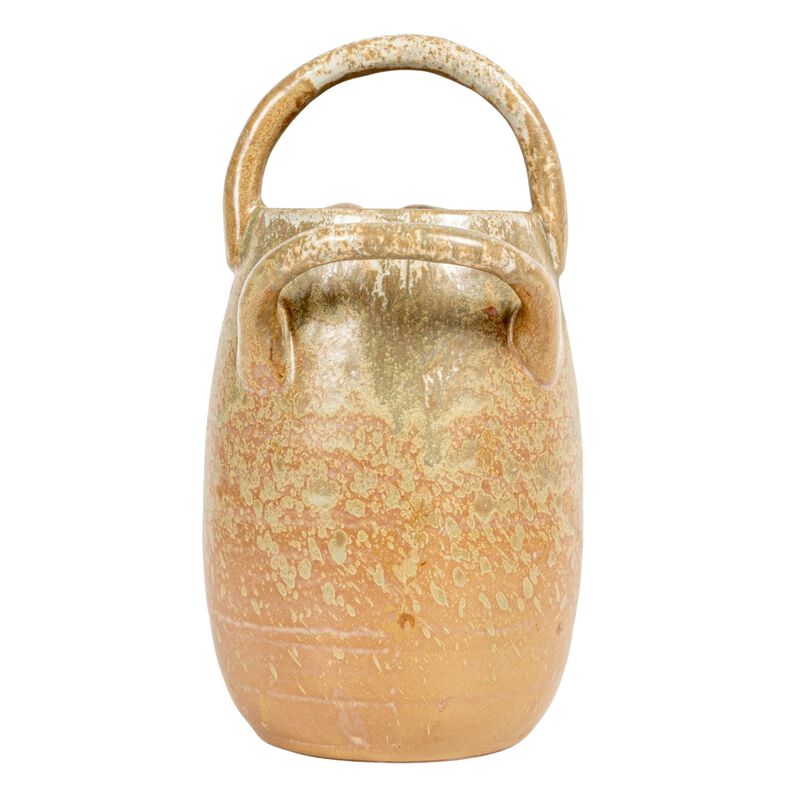 Stoneware Watering Pitcher with Handles, Reactive Glaze image number 3