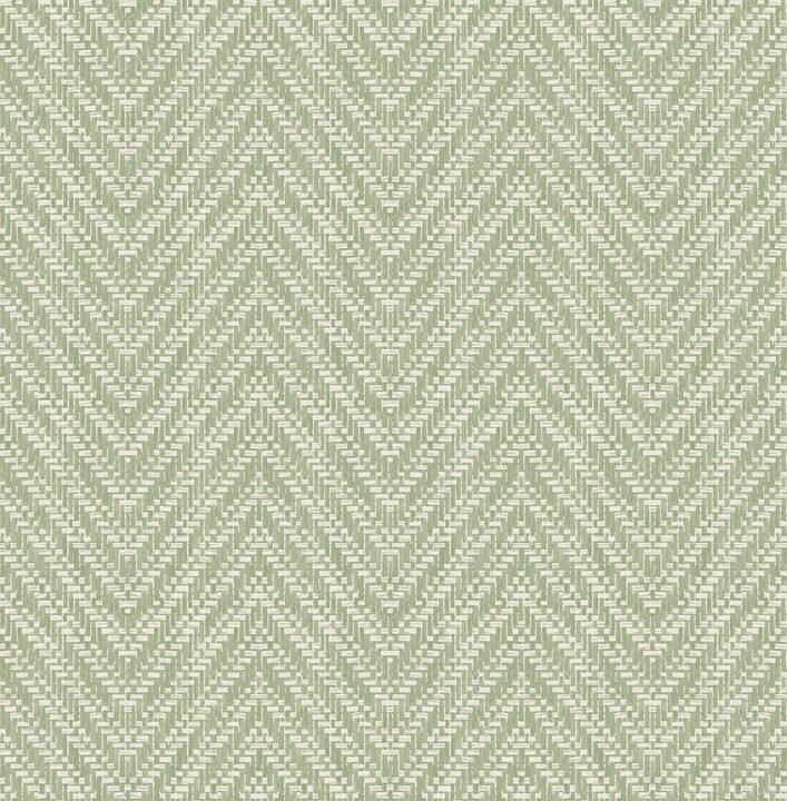Glynn Green Chevron Wallpaper (Set of 2)