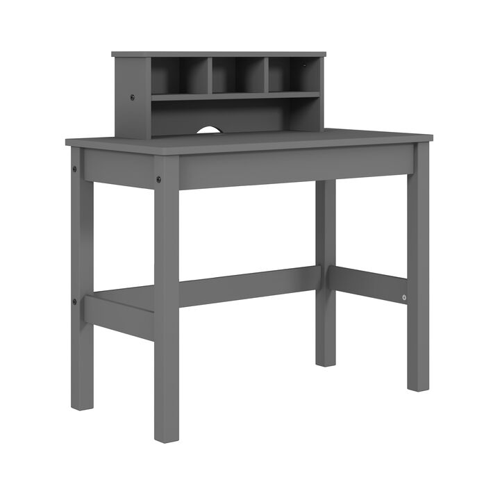 ACME Logan Writing Desk, Gray Finish