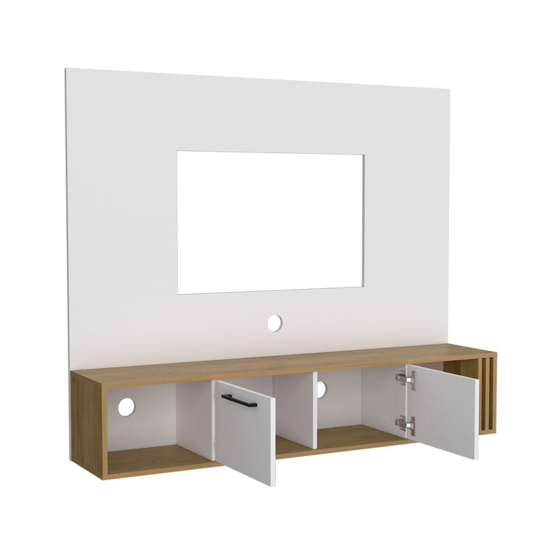 Louisburg Entertainment Center, White/Macadamia
