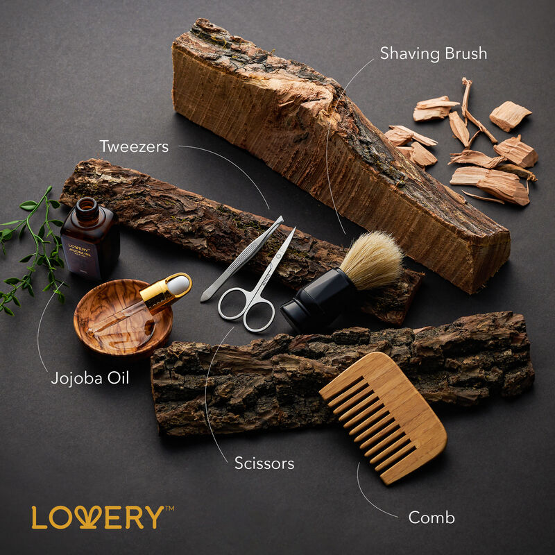 Mens Gift Set - 14 Pc Sandalwood Bath Gift Set - Personal Self Care Kit image number 3