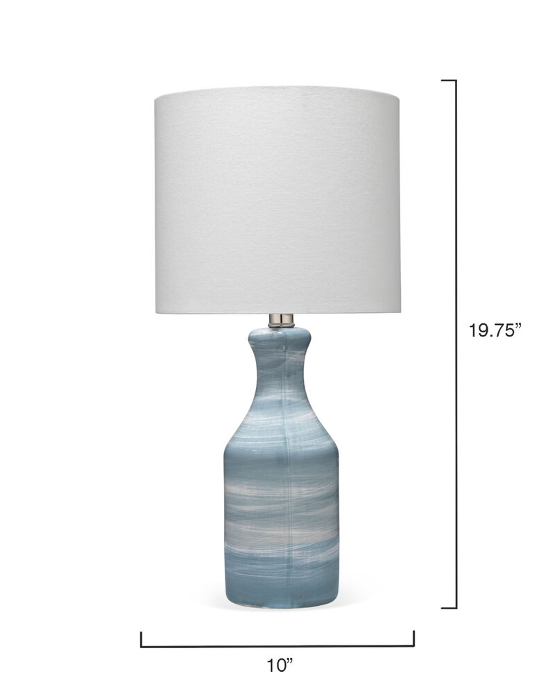 Bungalow Ceramic Table Lamp, Blue