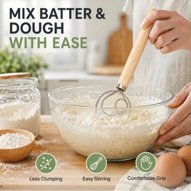 Stainless Steel Danish Dough Whisk image number 3