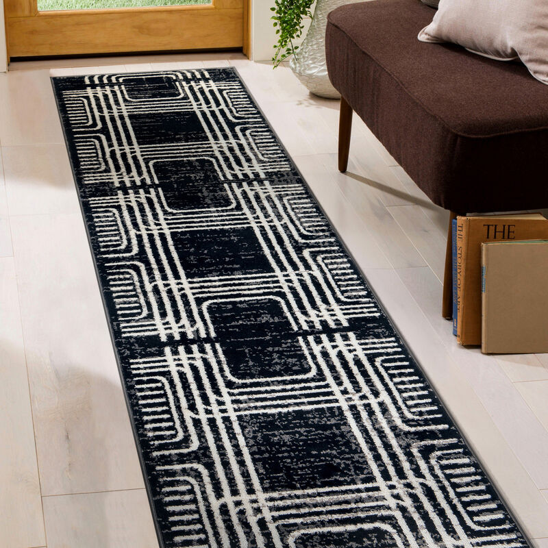 World Rug Gallery Bohemian Lines Indoor Area Rug image number 5