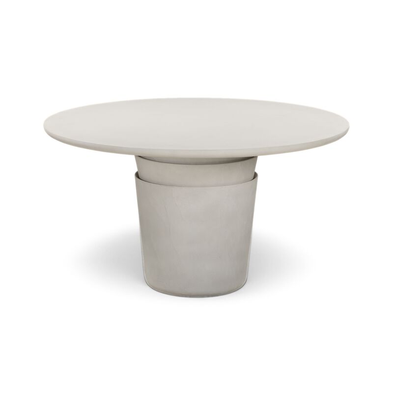 Margot Red Terracotta Round 54" Indoor/Outdoor Dining Table image number 1