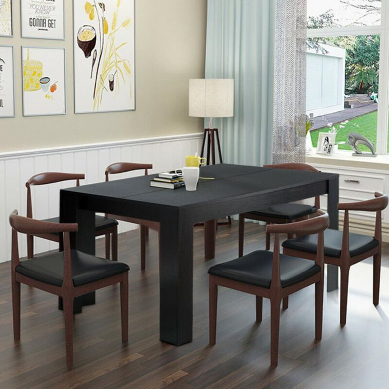 Hivvago Rectangular Modern Dining Kitchen Table.