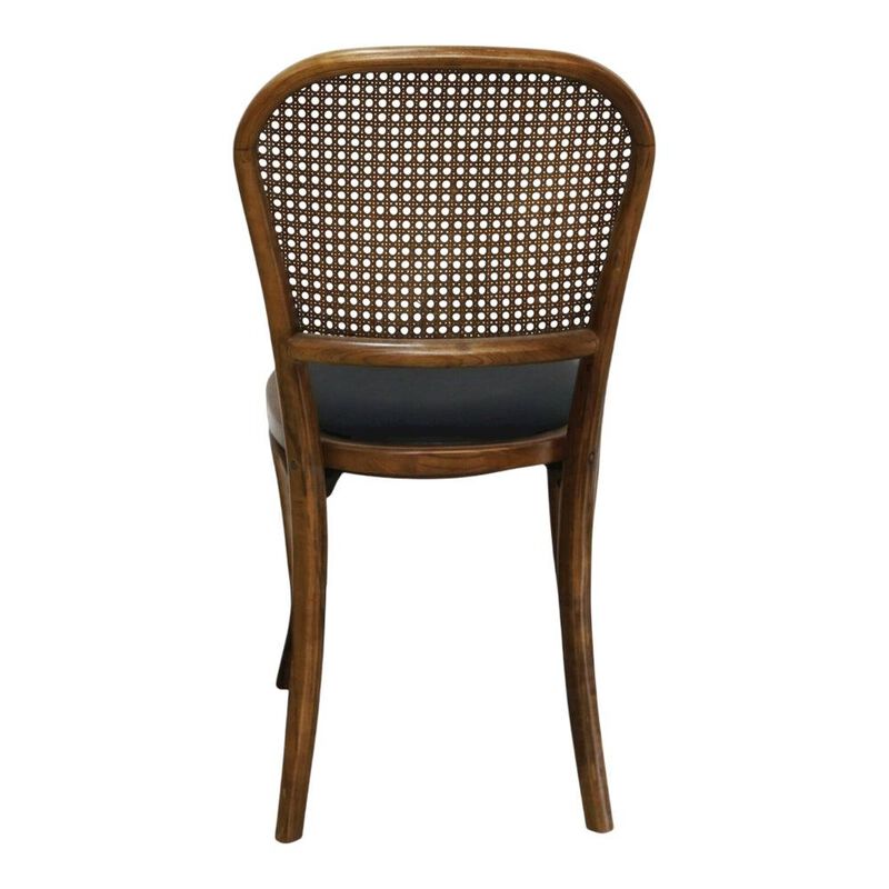 Starlight Canyon Home Rattan Upholstered Dining Chairs Set of 2, Rustic Accent Chair,Brown image number 3