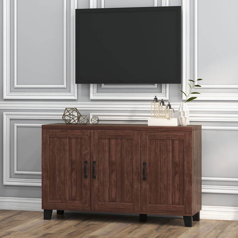 3-Door Buffet Sideboard with Adjustable Shelves and Anti-Tipping Kits