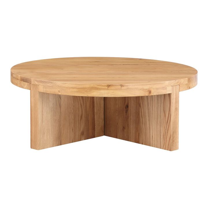 Moe's Home Collection Folke Round Coffee Table Natural