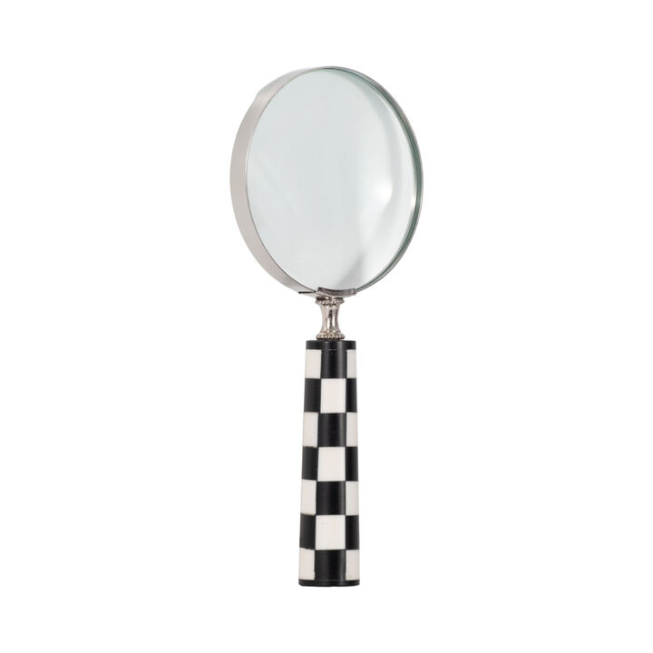 4" Checkerboard Handle Magnify